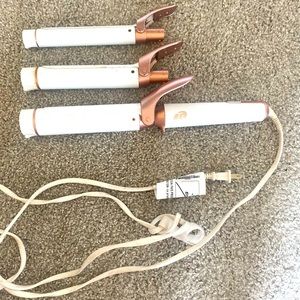 T3 interchangeable barre curling iron